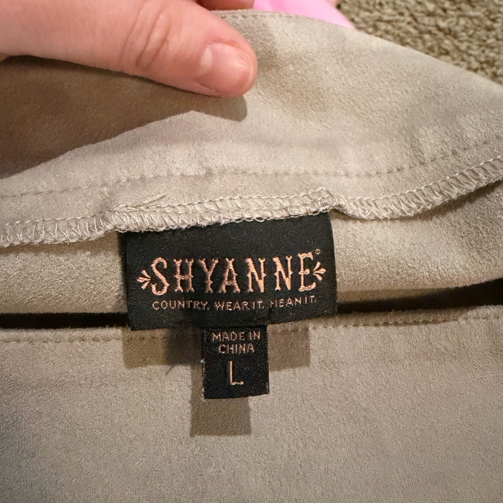 Shyanne Women's Faux Suede Taupe Western Festival Flare Pants - Picture 3 of 10
